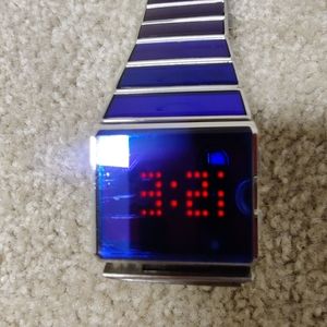 Diesel retro purple glass watch